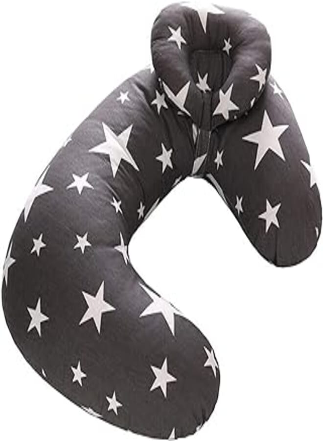Soft headrest Lightweight travel pillow Nursing Baby Pillow Head Cover Nursing Newborn Baby Breastfeeding Pillow Cover Nursing Pillow Cover U-Shaped Cotton Slipcover (Color : C) 