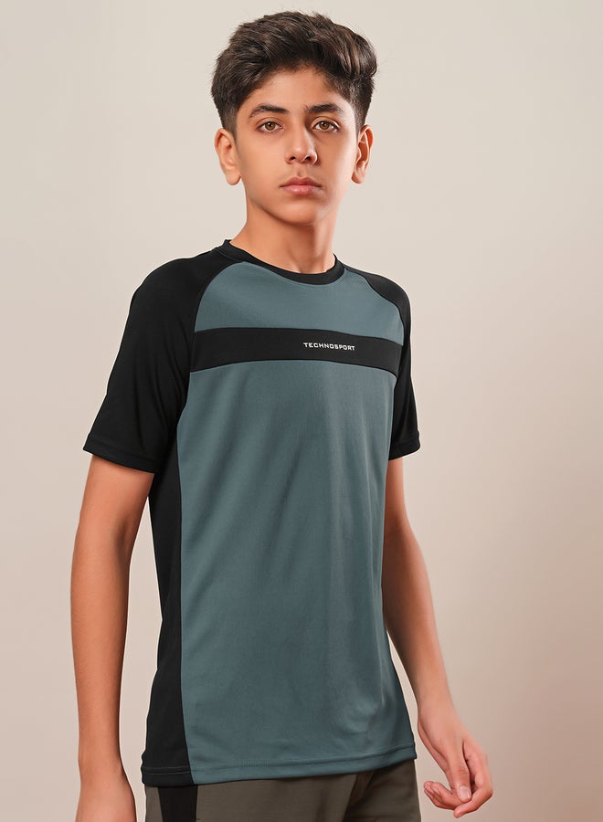 Technosport Technosport Boys Color Block Raglan Sleeves T-Shirt  - Image 4