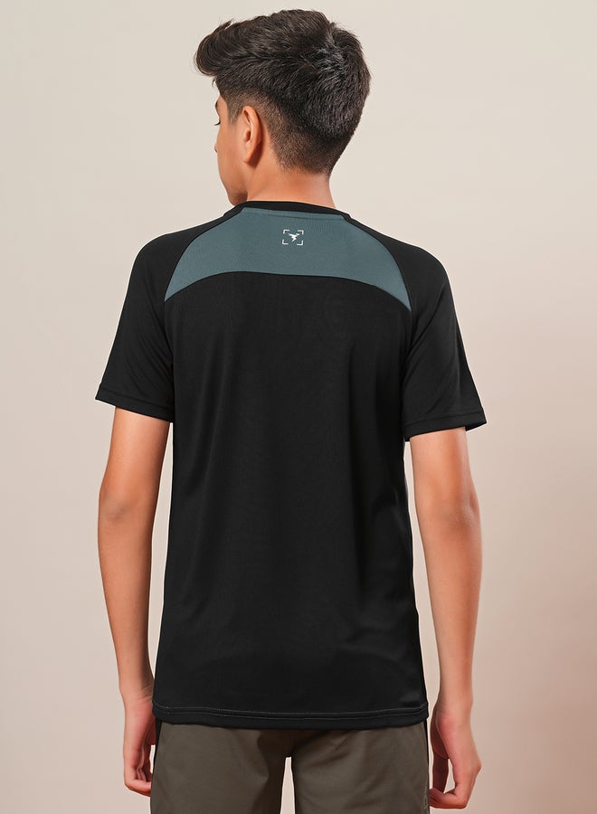 Technosport Technosport Boys Color Block Raglan Sleeves T-Shirt  - Image 1