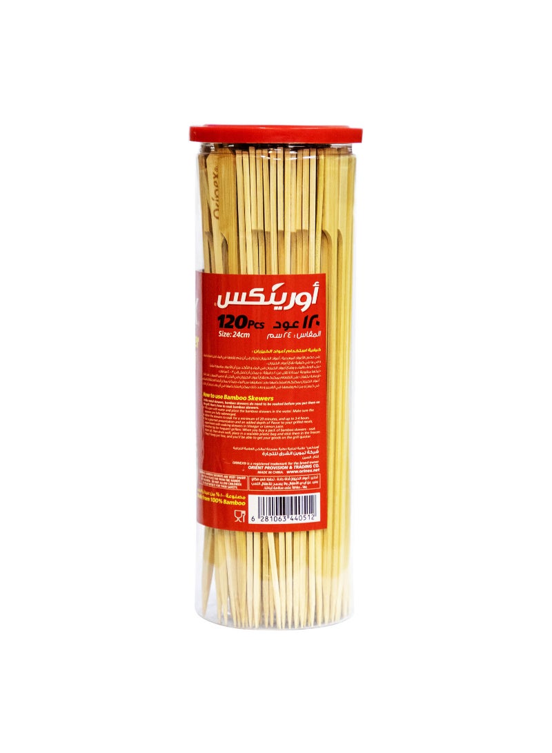 Orinex Bamboo Skewer Size 24 cm x 120 pcs - Image 2