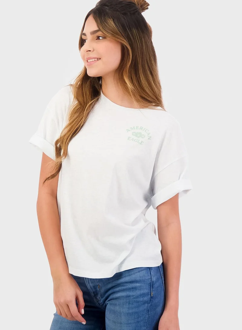 American Eagle Crew Neck Logo T-Shirt