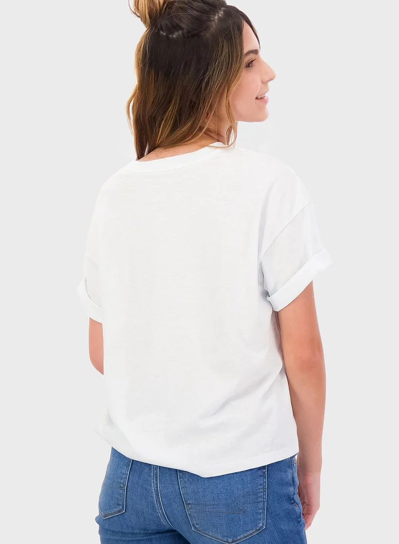 American Eagle Crew Neck Logo T-Shirt