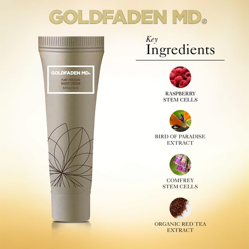 GOLDFADEN MD Plant Profusion Regenerative Night Cream 0.4 Fl Oz - Image 1