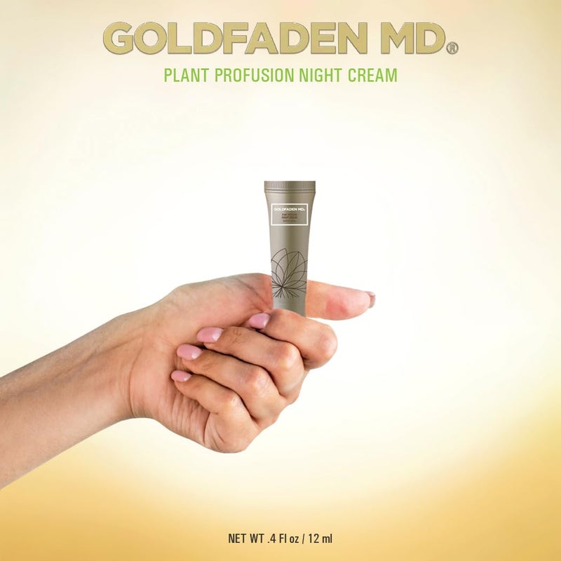 GOLDFADEN MD Plant Profusion Regenerative Night Cream 0.4 Fl Oz - Image 4