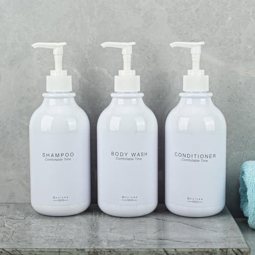 GOYISEE Shampoo and Conditioner Dispenser for Shower Wall,Shower Soap Dispenser 3 Chamber No Drill,Refillable for Shampoo Lotion Oil Shower Soap Hand Soap and Dish Soap - Image 3