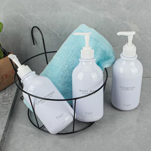 GOYISEE Shampoo and Conditioner Dispenser for Shower Wall,Shower Soap Dispenser 3 Chamber No Drill,Refillable for Shampoo Lotion Oil Shower Soap Hand Soap and Dish Soap - Image 4
