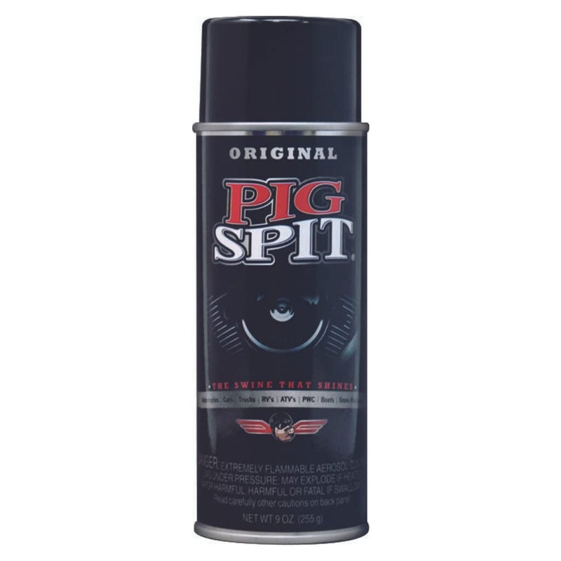 Pig Spit Pso Spit Original For Use On Motors  Transmissions  Vinyl And Black Plastic Trim Components And Tires  9 Oz  Single
