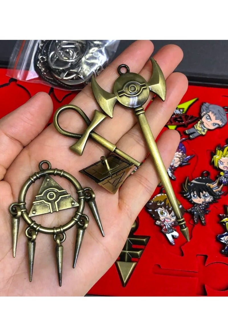 Yu-Gi-Oh! Duel Monsters Metal Pendant Necklace, Keychain, JOYugi, Muto, Seto, Kaiba, Tea, Gardner, Ryou, Bakura, Mokuba, 20 Pieces - pzsku/ZF5D0496BC289F31F2689Z/45/_/1740647105/e31448de-8197-4645-b63a-53199befebb5