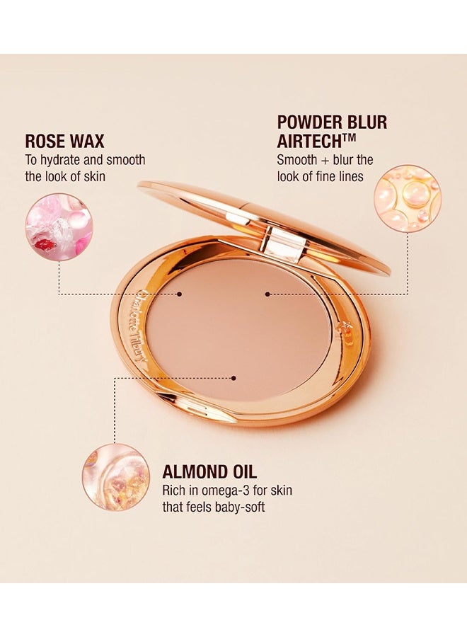 شارلوت تلبوري بودرة شارلوت تيلبري إيربروش ذات النهاية الخالية من العيوب، مع لمسة نهائية غير لامعة تدوم طويلاً - #2 متوسطة - Image 5