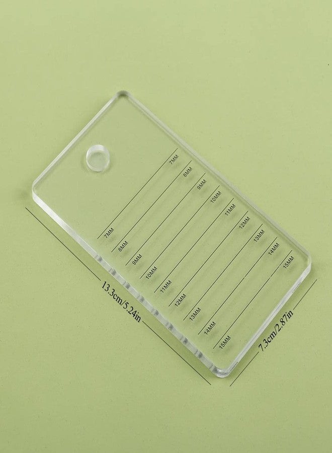 LIXIMMAZN Acrylic Eyelash Extension Pallet, Grafting False Eyelash Organizer Extension Pad Lash Tray Adhesive Glue Palette Individual Holder (Transparent A) - Image 2