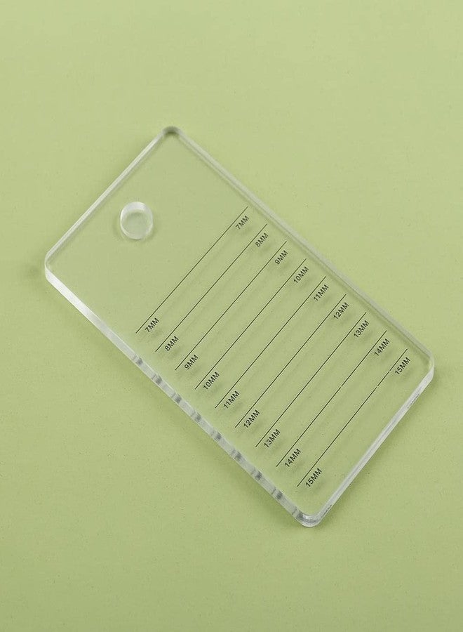 LIXIMMAZN Acrylic Eyelash Extension Pallet, Grafting False Eyelash Organizer Extension Pad Lash Tray Adhesive Glue Palette Individual Holder (Transparent A) - Image 1