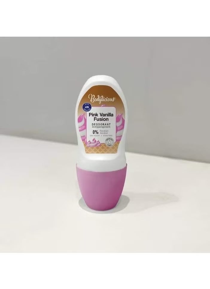 Bodylicious - Pink Vanilla Fusion Deodorant Roll On 50ml - Image 1