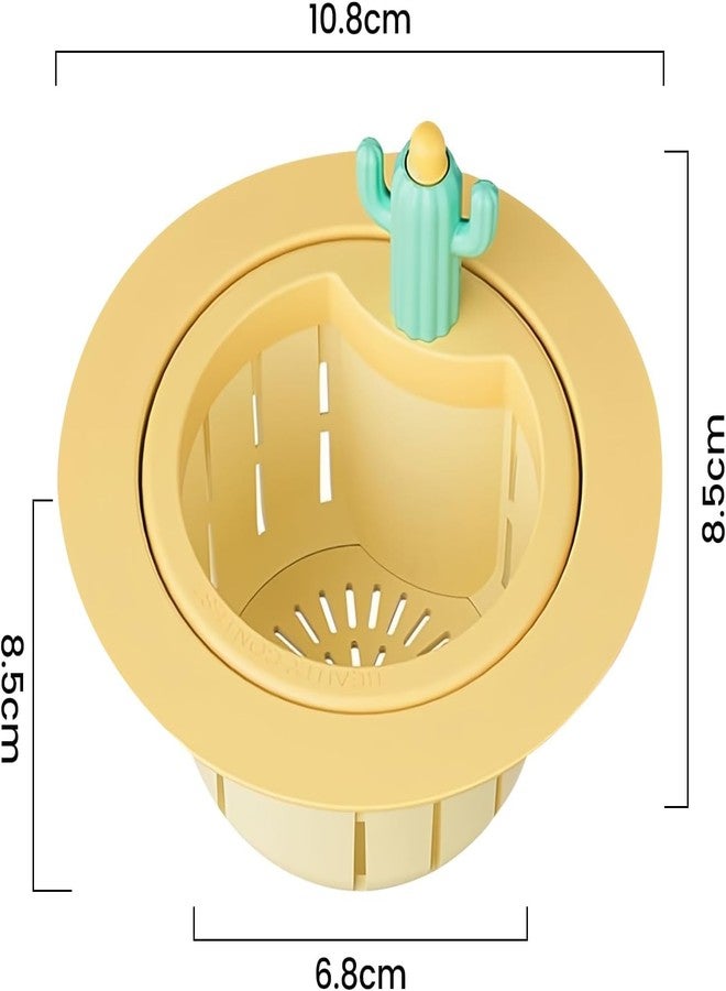 Crega Cactus Kitchen Sink Drain Strainer - Automatic Dumping Basket & Waste Collector, Multi-Functional Sink Filter with Easy Press Net Lifting for Efficient Kitchen Cleaning - Image 4