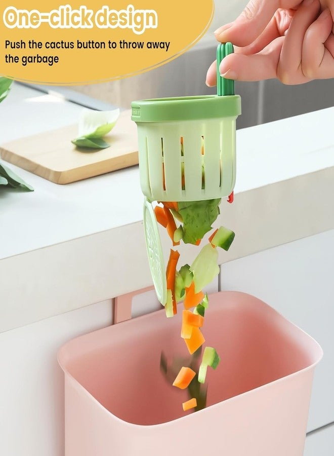 Crega Cactus Kitchen Sink Drain Strainer - Automatic Dumping Basket & Waste Collector, Multi-Functional Sink Filter with Easy Press Net Lifting for Efficient Kitchen Cleaning - Image 5