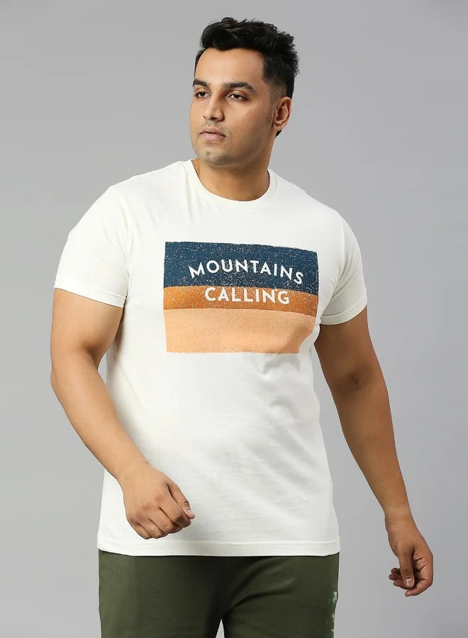 HIGH STAR Men Plus Size Casual T-Shirt