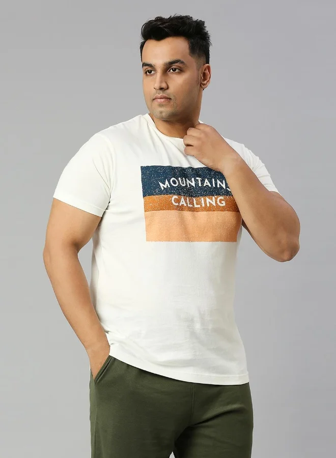 HIGH STAR Men Plus Size Casual T-Shirt