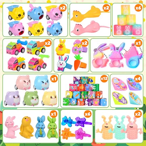 OCTERIC 360 Pcs Pastel Prefilled Easter Toy Set 120 Plastic Eggs Filled with 240 Assorted Toys Stickers for Kids Boys Girls Toddlers Easter Theme Party Favors Easter Eggs Hunt Basket Filler Stuffers Supplies - Image 5