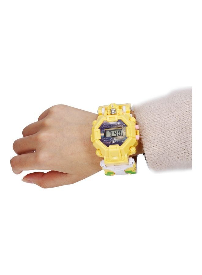 NIBEMINENT Transforming 2 In 1 Robot Digital Electronic Watch 17 x 14 5cm - Image 1