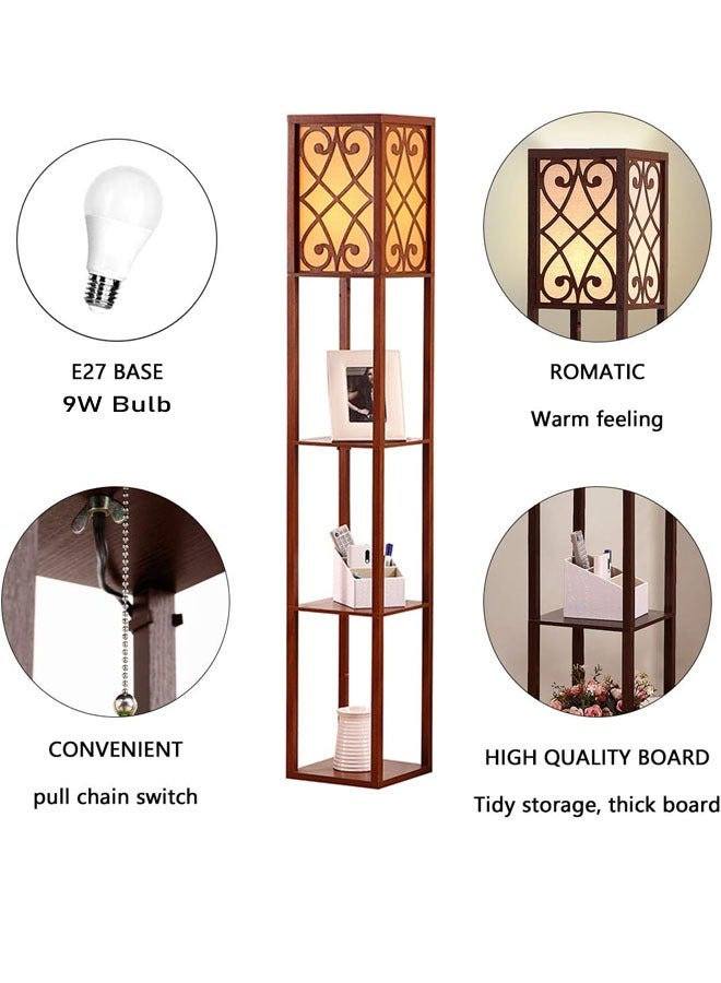 NKX Nordic Modern Bedroom linen cover Standing Floor vertical lamp With 9W bulb  - Image 3