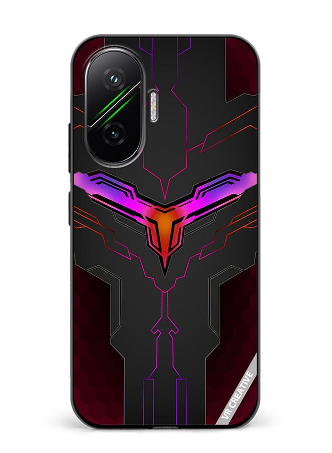 Protective Case Cover For Xiaomi Poco F7 Gaming Ax Design Multicolour