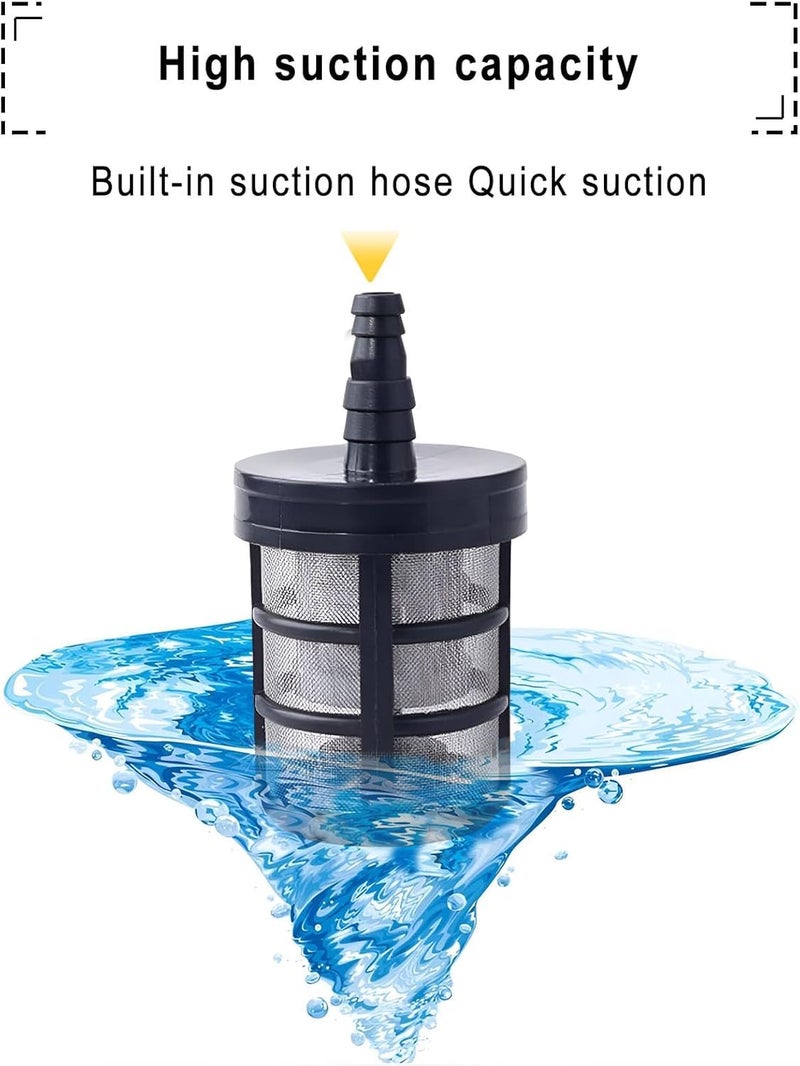 APPSTER 2pcs Water Inlet Micro Pump Filter SS Net Strainer for Diaphragm Pump Inlet Hose Pipe End Suction Filter, Pumping Water, Sprayer, Car Washer, Filtration - Image 3