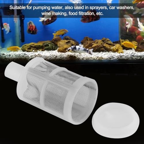 APPSTER 2pcs Water Inlet Micro Pump Filter SS Net Strainer for Diaphragm Pump Inlet Hose Pipe End Suction Filter, Pumping Water, Sprayer, Car Washer, Filtration - Image 4