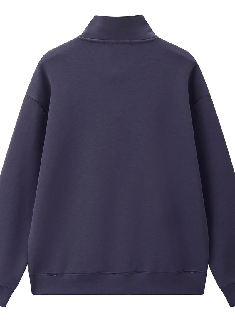 Giordano  Men’s Regular Fit Lyocell Half-Zip Sweatshirt for Men | Best Price UAE