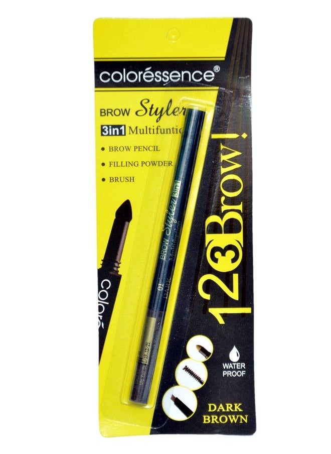Coloressence Eye Brow Styler (3 In 1 Multifuntion) Dark Brown  - Image 1