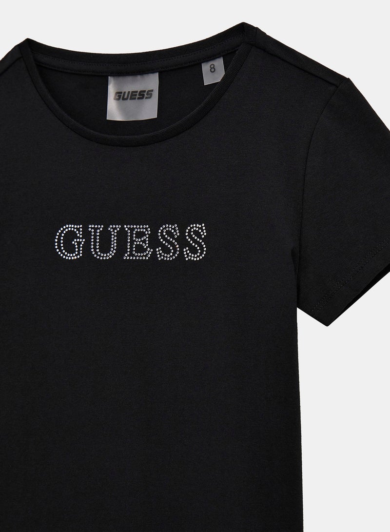 GUESS Kids Essential Crew neck T-Shirt - Image 3