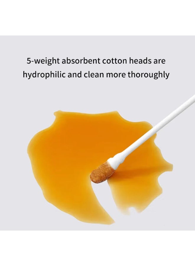 DOOKOO 400PCS Baby Cotton Swabs,  Double-headed Ear Spoon, Baby Cotton Buds, Baby Cotton Safe Swabs for Delicate Baby Ear Nose, 100% Pure Organic Cotton,100% Biodegradable Chlorine Free u0026 Hypoallergenic - Image 2