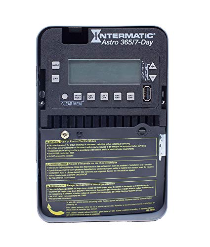 Intermatic ET2845C Astrotromic Electronic Time Clock 4Circuit Reliable 3657 Day Control Efficient 100Hour Supercapacitor Versatile 96 Set Points Holiday Blocks Configurable Outputs