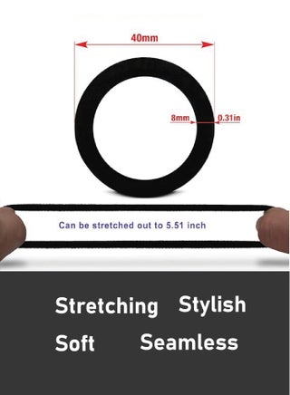 100 pcs Thick Cotton Hair Ties, Girls Hair Bands Elastic Hair Bands Hair Accessories 100pcs Multicolor - view 2