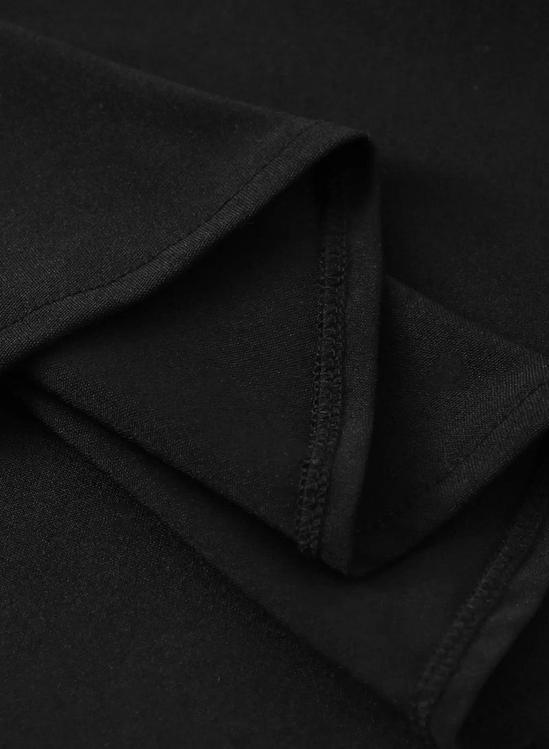 Solid Ruffle Hem Frill Trim Straps Skirt - Image 4