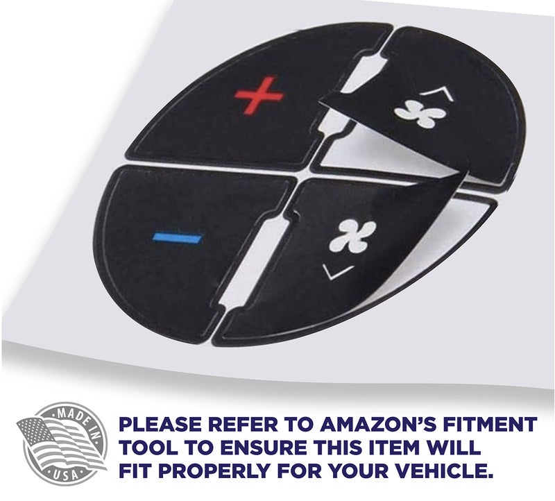 EcoAuto AC Dash Button Repair Kit for Select GM Vehicles - Fix Ruined Faded A/C Controls Premium Design & Made in USA (Pack of 2) - Image 3