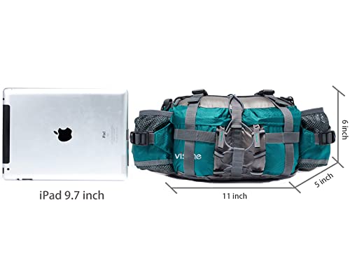 Yuoto VISCNE Outdoor Fanny Pack Hiking Fishing Waist bag 2 Water Bottle Holder Lumbar Pack - Image 5