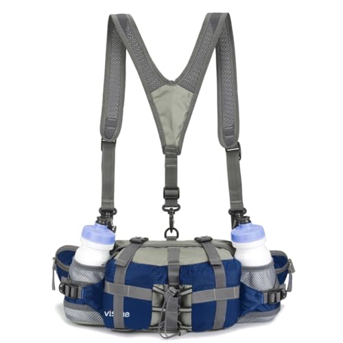 Yuoto VISCNE Outdoor Fanny Pack Hiking Fishing Waist bag 2 Water Bottle Holder Lumbar Pack - Image 3