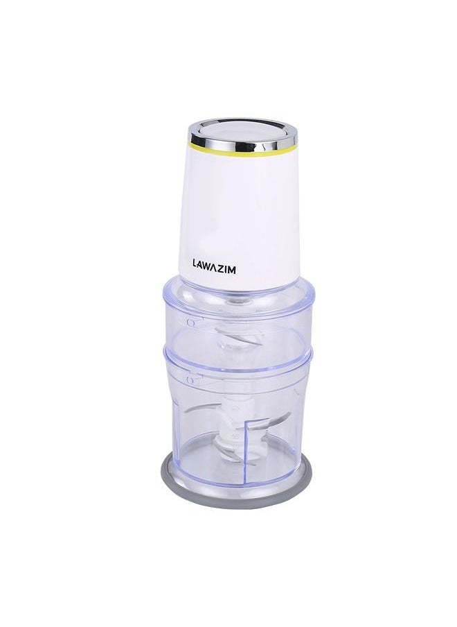 LAWAZIM Electric Chopper 700ml | Fast blades to chop vegetables in a short time | Mincer | Vegetables slicer | Electric Vegetables cutter | Stainless Steel  - Image 2