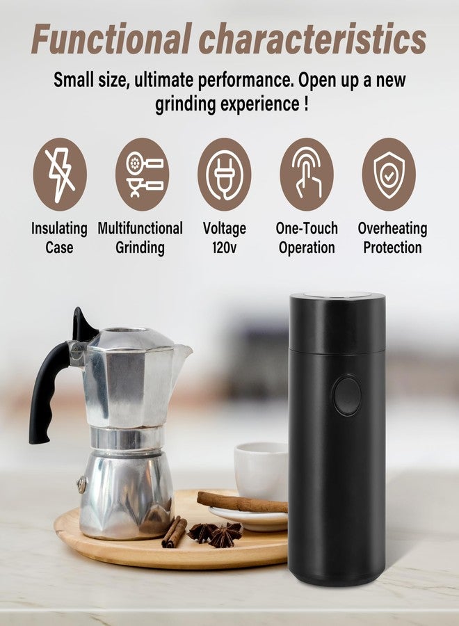 Simple Deluxe Coffee Grinders for House Use, Spice Grinder, Coffee Bean Grinder, Herb Grinder, High-Speed Motor, One-Touch Operation, Overheating Protection, Internal Stainless Steel - Image 4