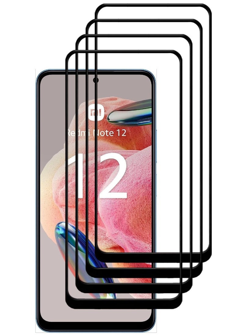 أكاليكس 4 قطع، حماية شاشة،  لهاتف شاومي ريدمي نوت 12 4G ، جودة ممتازة. - Image 1