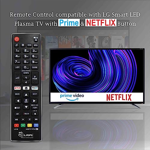 LRIPL Compaitble LG Smart Tv Remote Control for LED LCD UHD Smart Android Plasma TV AKB73715744- AKB75095303 Replacement Remote of Original LG Tv Remote-Universal Remote Control for LG Smart TV Black - Image 3