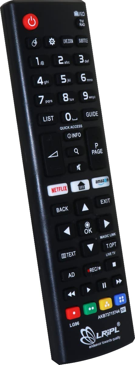 LRIPL Compaitble LG Smart Tv Remote Control for LED LCD UHD Smart Android Plasma TV AKB73715744- AKB75095303 Replacement Remote of Original LG Tv Remote-Universal Remote Control for LG Smart TV Black - Image 4