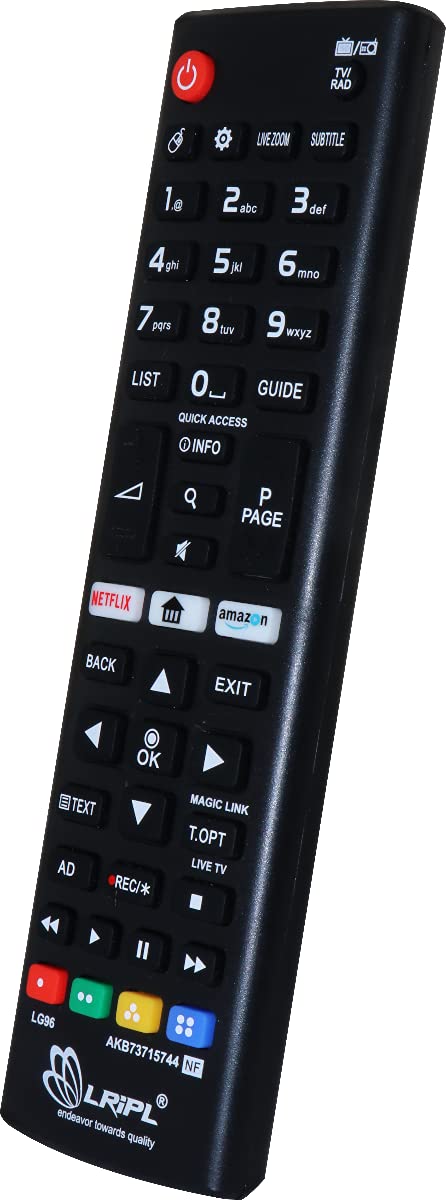 LRIPL Compaitble LG Smart Tv Remote Control for LED LCD UHD Smart Android Plasma TV AKB73715744- AKB75095303 Replacement Remote of Original LG Tv Remote-Universal Remote Control for LG Smart TV Black - Image 5