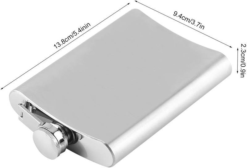 comfrt 7/8/10oz Leak Proof Stainless Steel Hip Flasks with Flask Funnel for Liquor Whiskey Wine Alcohol Men Women(8oz) - Image 2