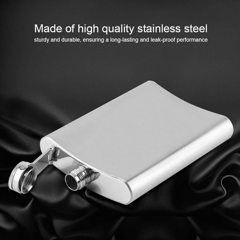 comfrt 7/8/10oz Leak Proof Stainless Steel Hip Flasks with Flask Funnel for Liquor Whiskey Wine Alcohol Men Women(8oz) - Image 4