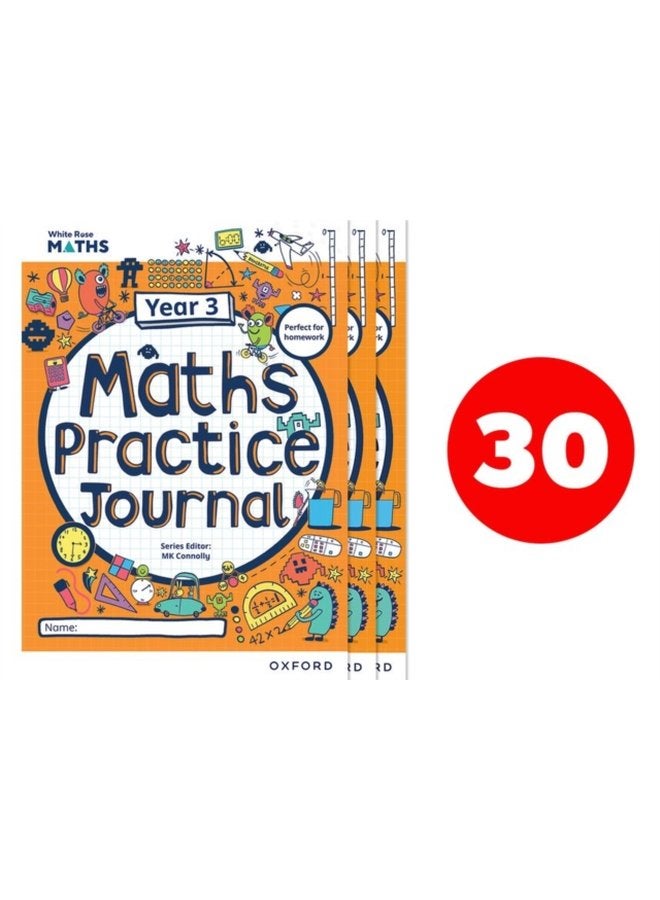 White Rose Maths Practice Journals Year 3 Workbooks Pack of 30 - Paperback