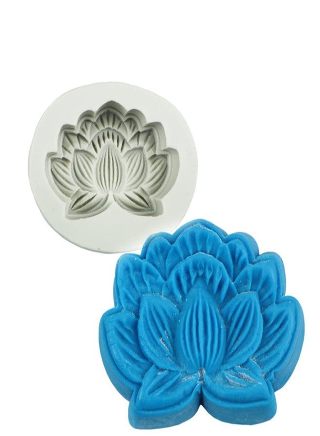 BITSKY INDIA Lotus Mooncake Silicone Mold Fondant Mould Birthday Cake Decorating Tools - Image 4