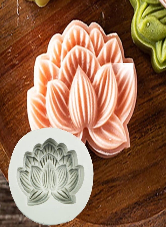 BITSKY INDIA Lotus Mooncake Silicone Mold Fondant Mould Birthday Cake Decorating Tools - Image 1