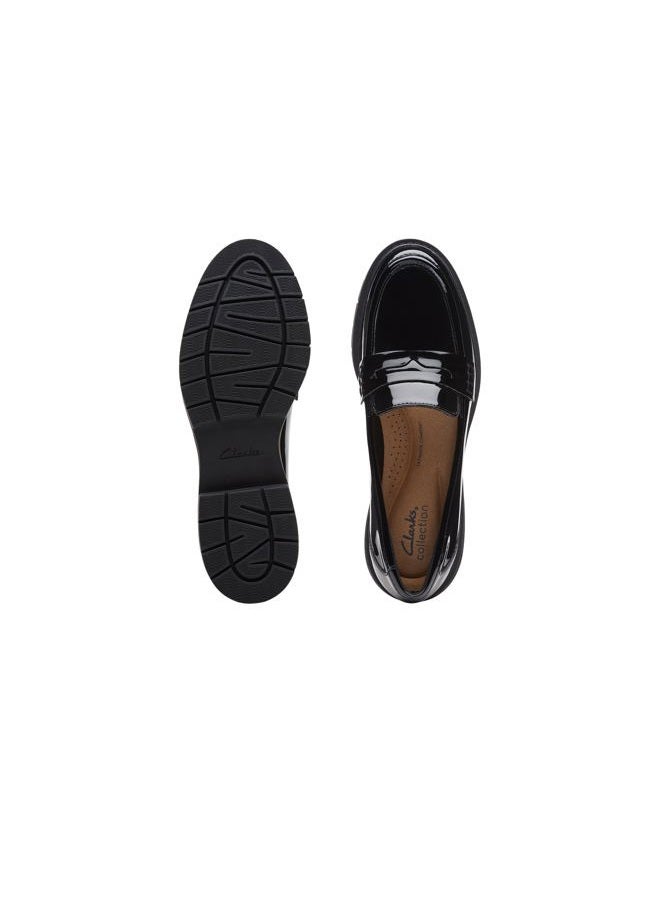 clarks Women's Westlynn Ayla Loafer, Black Patent, 8.5 Wide - Image 4