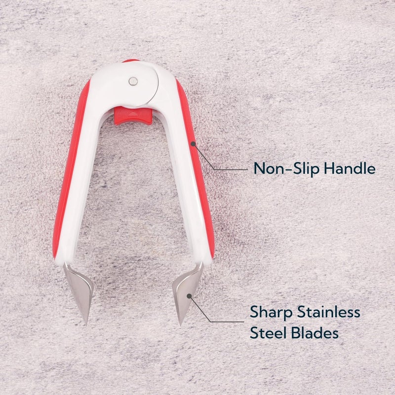 KITCHENDAO Strawberry Huller Corer Stem Remover with Safety Lock, Non-Slip Soft-touch Handle, Sharp Blades, Dishwasher Safe - Image 4