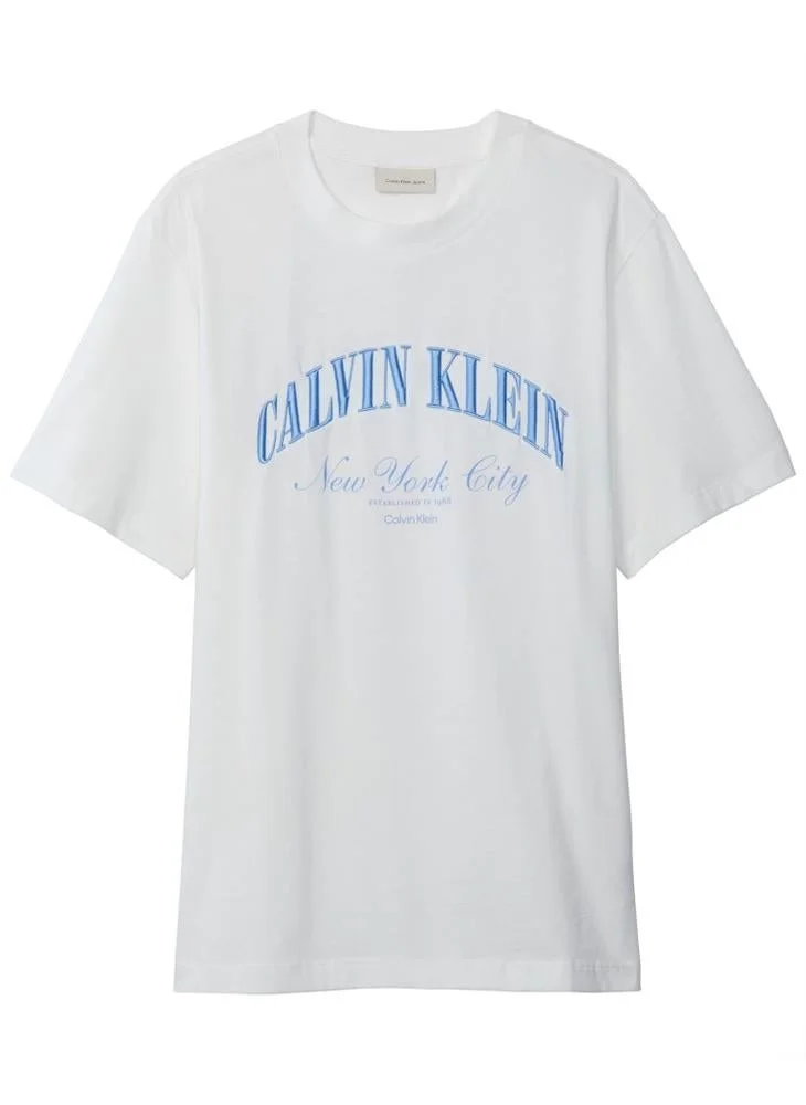 Calvin Klein Jeans  Embroidered NYC Logo T-shirt for Men | Best Price UAE